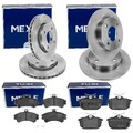 MEYLE BREMSSCHEIBEN + BELÄGE VORNE + HINTEN passend für SMART FORFOUR 454 COLT 6