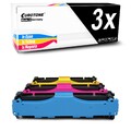 3x Eurotone Toner ersetzt HP CE411A-CE413A CE411A CE412A CE413A 305A CE411A-13A