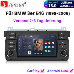 Android13 Autoradio 2+64GB Für BMW 3er E46 1998-2006 Navi GPS Carplay DAB+ WIFI