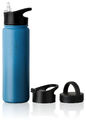 Trinkflasche Edelstahl 750ml Thermo Flasche Sport Isolierflasche Blau Vinsun