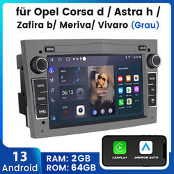 Autoradio Android 13 Für Opel Astra H Corsa C/D Vectra C Zafira B GPS Navi 64GB