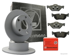 Zimmermann Bremsenset hinten Bremsscheiben + Bremsbeläge VW AUDI SEAT SKODA