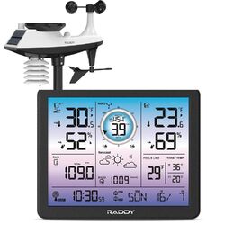 Funk Wetterstation Außensensor Thermometer Hygrometer Barometer Wettervorhersage