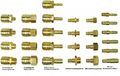 Druckluftkupplung Stecknippel Schnellkupplung Stecker Tülle aus Messing NW7,2 
