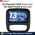 1+32G Android 13 Für Opel Vivaro B Renault Trafic 3 Autoradio GPS Navi WIFI DAB+