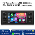 7"CarPlay Für BMW E39 X5 E53 Android 13 Autoradio GPS DAB Navi WIFI BT SWC 2+32G