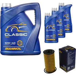 Ölwechsel Set 8L Original MANNOL Classic 10W-40 Motoröl SCT Filter KIT 10201583