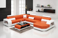 Leder Sofa Couch Polster Eck Sofa Design moderne ecke U Form Wohnlandschaft