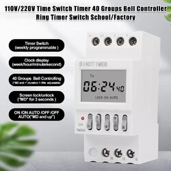 Zeitschaltuhr Digital Hutschiene Zeitschalter Timer Wochen Schaltuhr Einbau 220V