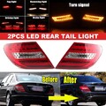 Für Mercedes C-Klasse W204 2007-2010 Dynamic LED Rücklicht Bremsleuchte 2Stk DE