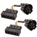 Für VW Golf 3 III ab 8/1991-1993 2x Scheinwerfer Adapter Stecker Eckig auf Oval
