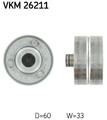 SKF Umlenk-/Führungsrolle, Zahnriemen VKM 26211 für JEEP RENAULT