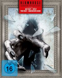 Horror Collection - Get Out + Split + The Visit + Unknown User # 4-BLU-RAY-NEU