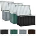 Gartenbox Aufbewahrungsbox Verzinkter Stahl Metall Gartengerätebox Kissenbox XXL