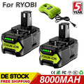 Für Ryobi 18V Akku 8.0AH 12Ah Akku One Plus Lithium RB18L40 P108 P104-Batterie