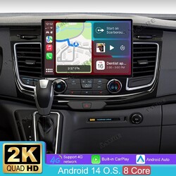 13.1" 4+64GB Autoradio GPS FM BT Für 2 DIN Ford Transit Tourneo Custom 2018-2022