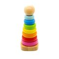 Stapelturm Multi aus Holz | Ringpyramide | Steckspielzeug | Sortierspiel