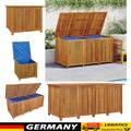 Akazie Auflagenbox Gartenbox Massivholz Kissenbox Holzkiste Kissentruhe Terrasse