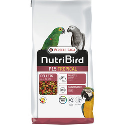 NutriBird P15 Tropical, 10 kg, Erhaltungsfutter für Papageien - multicolor