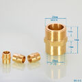 Messing Gewindefittings Verschraubung Nippel Muffe Winkel T-Stück Reduziert 3/4"