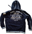 Original Camp David Sweatjacke mit Kapuze Gr.L mit Tapes-Label-Applikationen