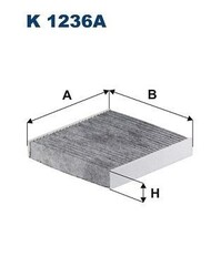 FILTRON K 1236A Innenraumfilter Pollenfilter für FIAT Sedici (FY) Aktivkohle
