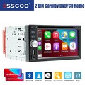 6.2" Doppel 2 DIN DVD CD Carplay Android Auto Autoradio BT USB AUX TF FM AM RDS