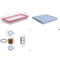KNECHT FILTER-PAKET SET passend für SMART FORTWO 451 0.8 CDI 45+54 PS
