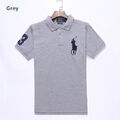 Casual Ralph Lauren Lapel Shirt Men's Classic Custom Fit Polo Shirt Large Logo、