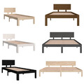 Massivholzbett Bett Holzbett Doppelbett Bettgestell Massiv Einzelbett Homestyle