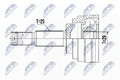 NTY NPZ-NS-093 Gelenksatz, Antriebswelle vorne passend für NISSAN