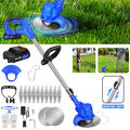 21V Grasschneider Akku Rasentrimmer Freischneider Garten Motorsense mit 1/2 Akuu