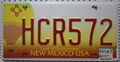 New Mexico USA Nummernschild Auto Kennzeichen schild US License Plate HCR 572