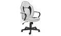 Argos Home Kunstleder Bürostuhl mittlerer Rücken - weiß/schwarz 8036478 R LR