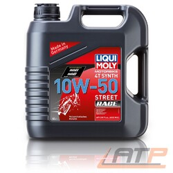 LIQUI MOLY 4 L LITER MOTORBIKE 4T SYNTH 10W-50 STREET RACE MOTOR-ÖL MOTOREN-ÖLDie Nr.1* für Autoteile: Top-Preis-Leistungs-Verhältnis