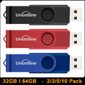2/3/5/10er Pack USB Stick 2.0 Memory Speicherstick 16GB 32GB 64GB Flashdrive