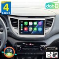 DAB+ CarPlay 64GB Android 15 Autoradio Für Hyundai Tucson 2015-2018 GPS NAVI DSP
