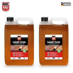 Leinöl firnis 10L Holzöl Leinölfirnis Möbel Lasur Holzschutz 100% Naturprodukt