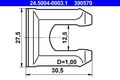 ATE (24.5004-0003.1) Halter, Bremsschlauch