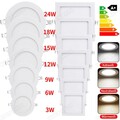 10 X LED SPOT EINBAUSTRAHLER PANEL DECKEN WANDLEUCHTE ULTRASLIM DECKENLEUCHTE