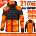 Beheizt Warm Veat Winter Warm Elektrisch Jacke Heizung Mantel 21 Zonen Heizung