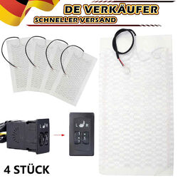 4x Universal Auto Carbon Sitzheizung Heizmatten Nachrüstsatz 5 Stufen Schaltung