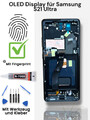 OLED Für Samsung Galaxy S21 Ultra OLED G998 Display Bildschirm Rahmen