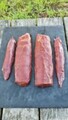 Rehrücken ohne Knochen Reh Rückenfilet Lachs Braten Wild