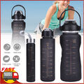3Stück Sport Trinkflasche 400ml I 900ml I 2L Wasserflasche Sportflasche BPA frei