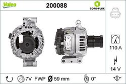 VALEO Lichtmaschine Generator LiMa ohne Pfand VALEO CORE-FLEX 200088