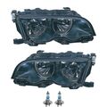 Scheinwerfer Set inkl. OSRAM Lampen H7 mit LWR Motor für BMW 3er Cabriolet E46