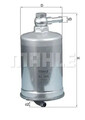 Kraftstofffilter Leitungsfilter KL 599 MAHLE für AUDI A4 B7 A4 B7 Avant