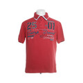 Camp David, Poloshirt, Größe: XL, Rot, Baumwolle/Elasthan, Print, Herren #9ZR