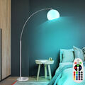 RGB LED Steh Stand Leuchte Decken Fluter Arbeits Zimmer Büro Bogen Lampe DIMMER
